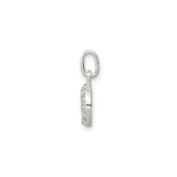 Sterling Silver Horseshoe Pendant with Cubic Zirconia, Good Luck Talisman Jewelry for Women