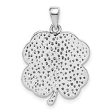 Sterling Silver Pendant with Four-Leaf Clover, Horseshoe, Evil Eye, Number Seven, Elephant Symbols
