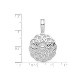 Sterling Silver Celtic Knot Pendant with Interwoven Eternal Design for Women