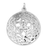 Sterling Silver Celtic Knot Pendant with Interwoven Design, Symbol of Eternity