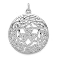 Sterling Silver Celtic Knot Pendant with Interwoven Design, Symbol of Eternity