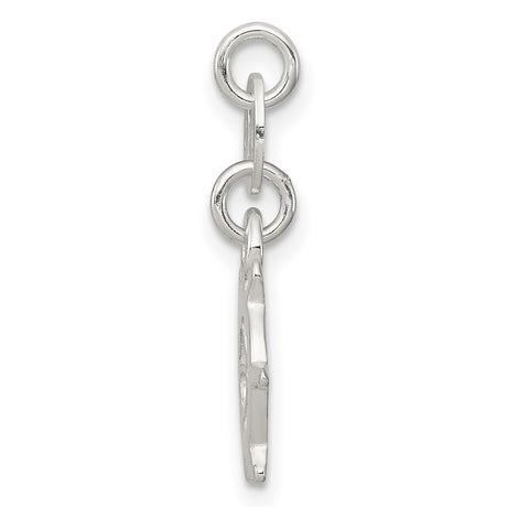 Polished Nautical Charm Pendant in Real 925 Sterling Silver