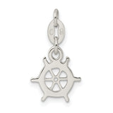 Polished Nautical Charm Pendant in Real 925 Sterling Silver