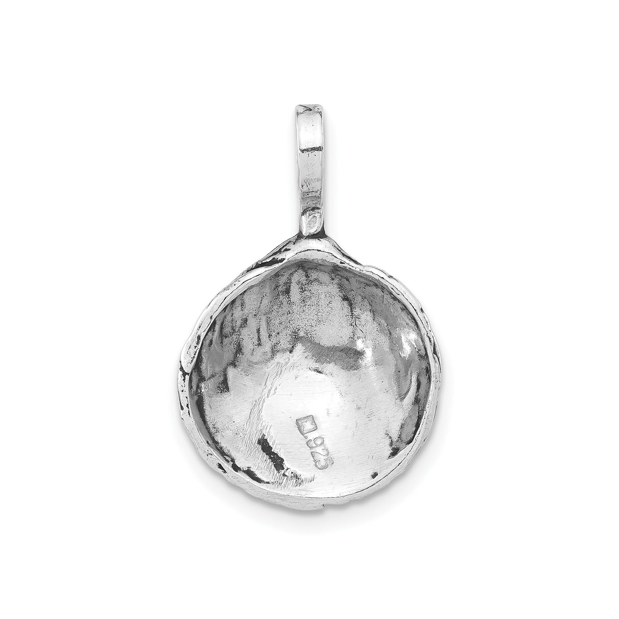 Sterling Silver Scallop Shell Pendant, Camino Symbol Nautical Charm for Women or Unisex Wear