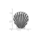 Sterling Silver Seashell Pendant with Scallop Shell Symbol, Camino de Santiago Charm
