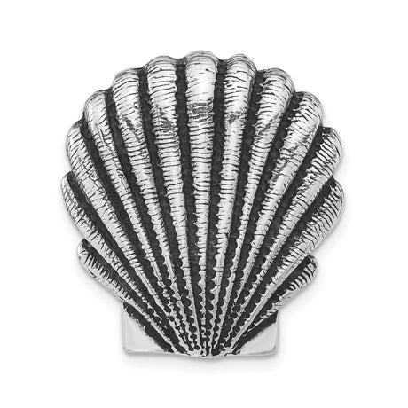 Sterling Silver Seashell Pendant with Scallop Shell Symbol, Camino de Santiago Charm