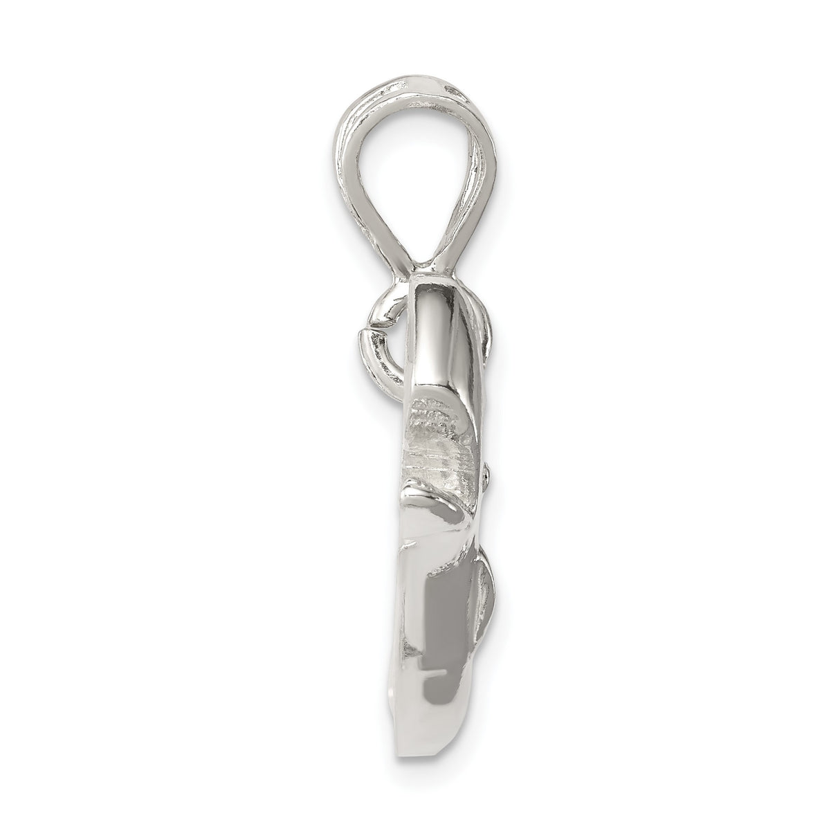 Sterling Silver Whale Pendant with Detailed Sperm Whale Design, Nautical Theme Jewelry