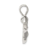 Sterling Silver Whale Pendant with Detailed Sperm Whale Design, Nautical Theme Jewelry