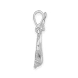 Sterling Silver Dolphin Pendant with Jumping Dolphin Design, Ocean Theme Jewelry for Women or Unisex