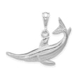 Sterling Silver Dolphin Pendant with Jumping Dolphin Design, Ocean Theme Jewelry for Women or Unisex