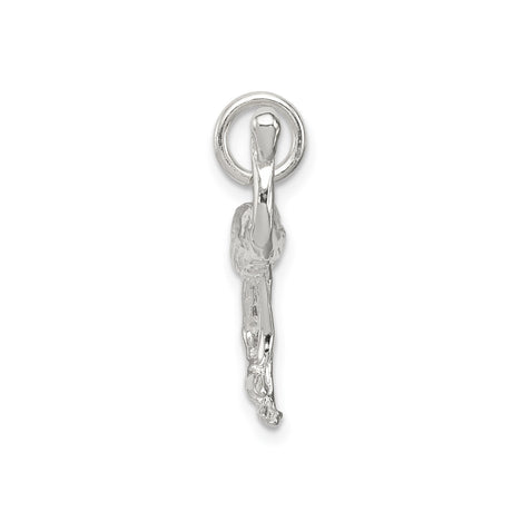 Sterling Silver Flamingo Pendant, Detailed Tropical Bird Design, Nature-Inspired Jewelry