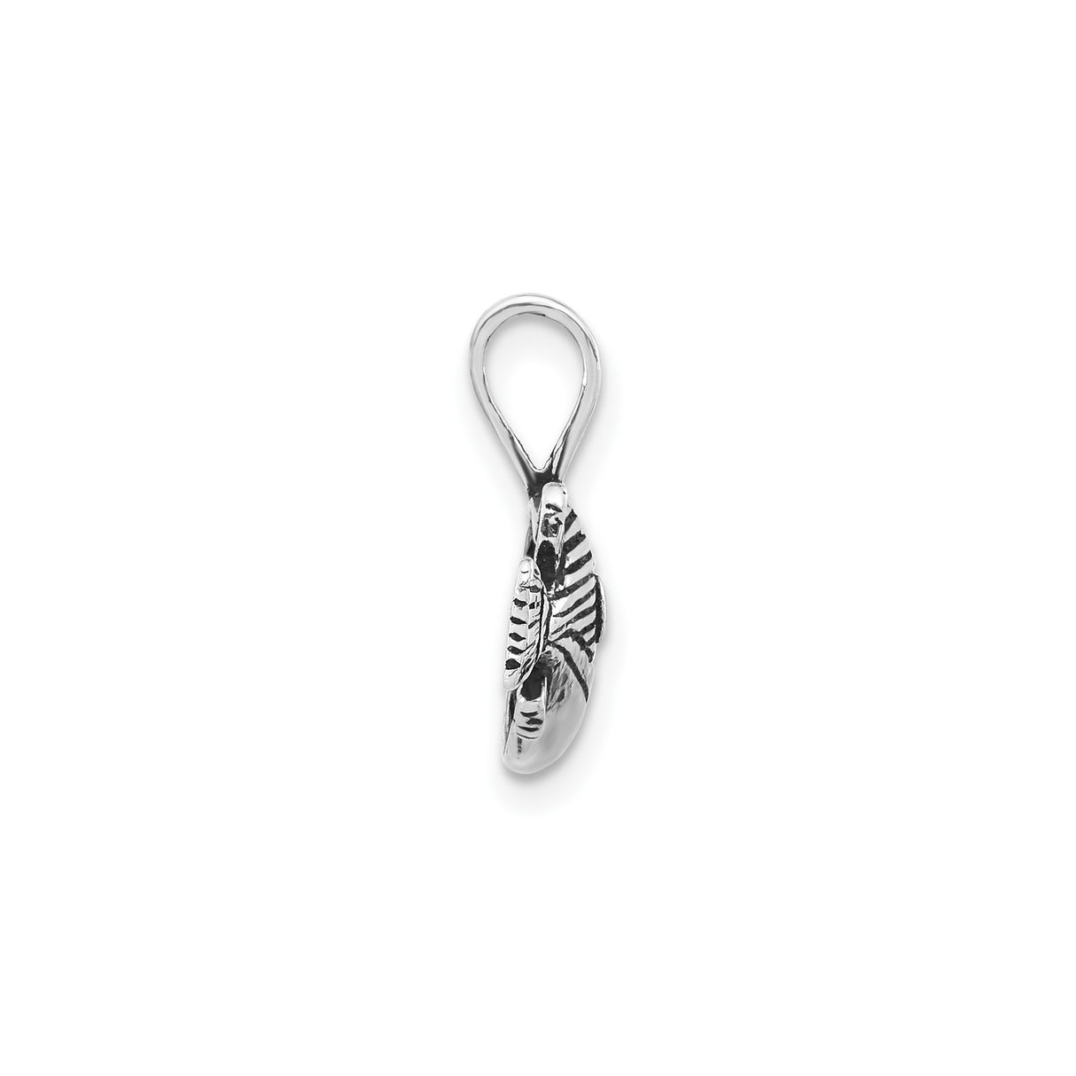 Sterling Silver Ichthys Pendant, Christian Fish Symbol, Minimal Religious Design for Women or Unisex Wear