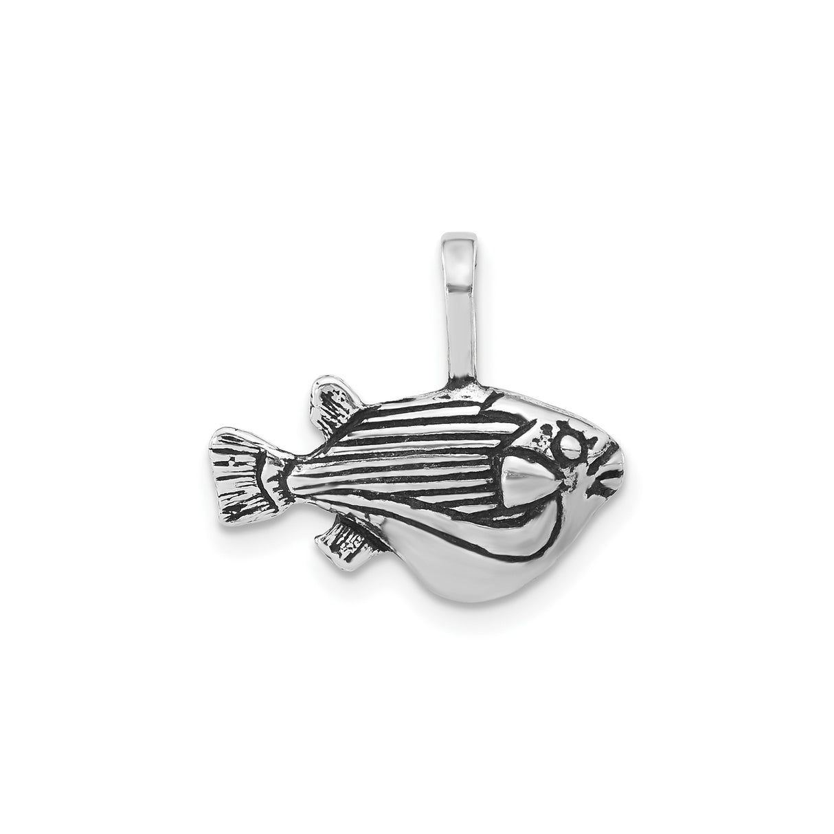 Sterling Silver Ichthys Pendant, Christian Fish Symbol, Minimal Religious Design for Women or Unisex Wear