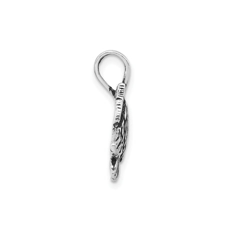 Sterling Silver Fish Pendant with Detailed Scales and Fins, Christian Ichthys Symbol Jewelry