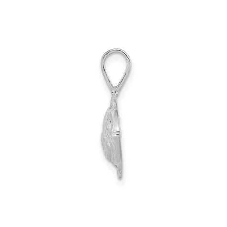 Sterling Silver Fish Pendant with Detailed Scales and Fins, Symbolic Ocean Theme Jewelry