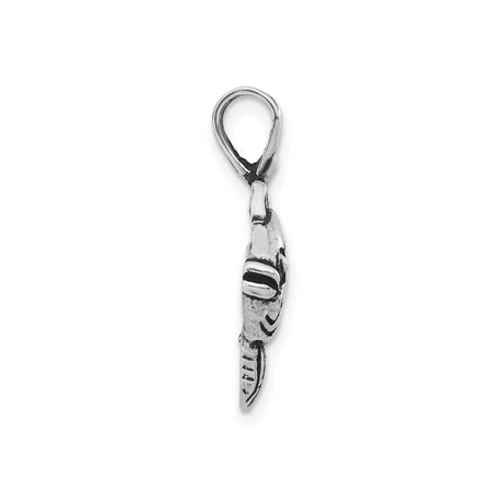 Sterling Silver Fish Pendant with Detailed Engraving, Nautical Ocean Charm for Women and Men