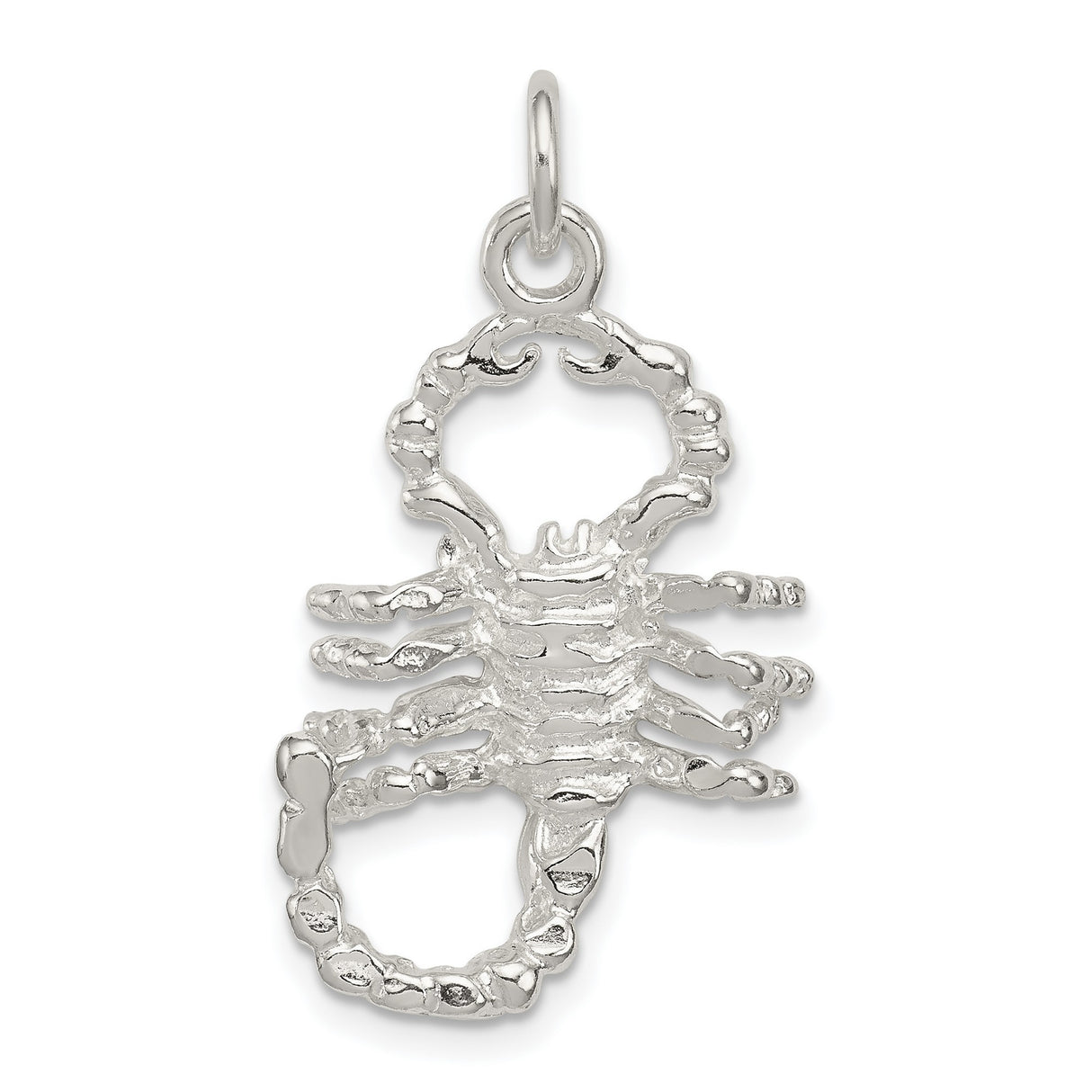 Sterling Silver Scorpion Pendant, Openwork Scorpio Zodiac Symbol for Men or Women
