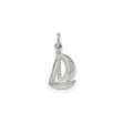 Sterling Silver Sailboat Pendant, Nautical Marine Charm Symbolizing Freedom and Exploration