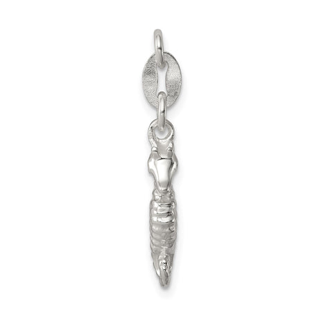 Sterling Silver Seahorse Pendant with Textured Marine Design, Nautical Ocean Theme Jewelry