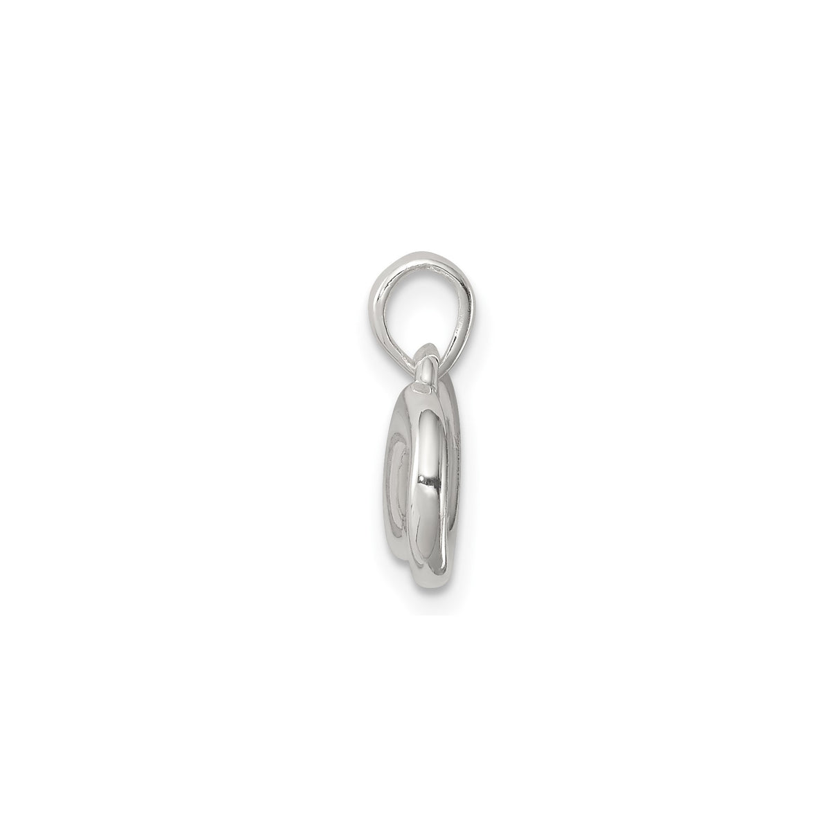 Sterling Silver Infinity Pendant with Polished Eternal Love Symbol, Minimalist Jewelry for Women