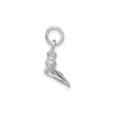 Sterling Silver Rotary Phone Charm Pendant with Vintage Retro Design