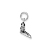 Sterling Silver Charm Pendant with 3D Vintage Rotary Phone Design