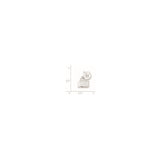 Sterling Silver Gramophone Charm Pendant, Retro Phonograph Design for Music Lovers