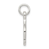 Polished Music Note Charm Pendant in Real 925 Sterling Silver