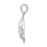 Sterling Silver Football Helmet Pendant with Detailed Helmet and Ball Design for Men or Unisex Fans