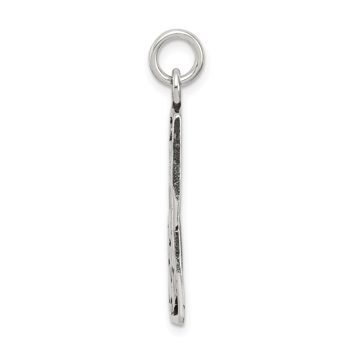 Sterling Silver Soccer Pendant with Bold Engraving and Detailed Ball Design