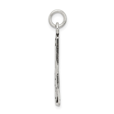 Sterling Silver Soccer Pendant with Bold Engraving and Detailed Ball Design