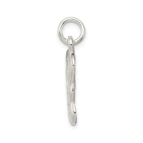 Sterling Silver Butterfly Pendant with Openwork Wings, Nature-Inspired Charm for Women