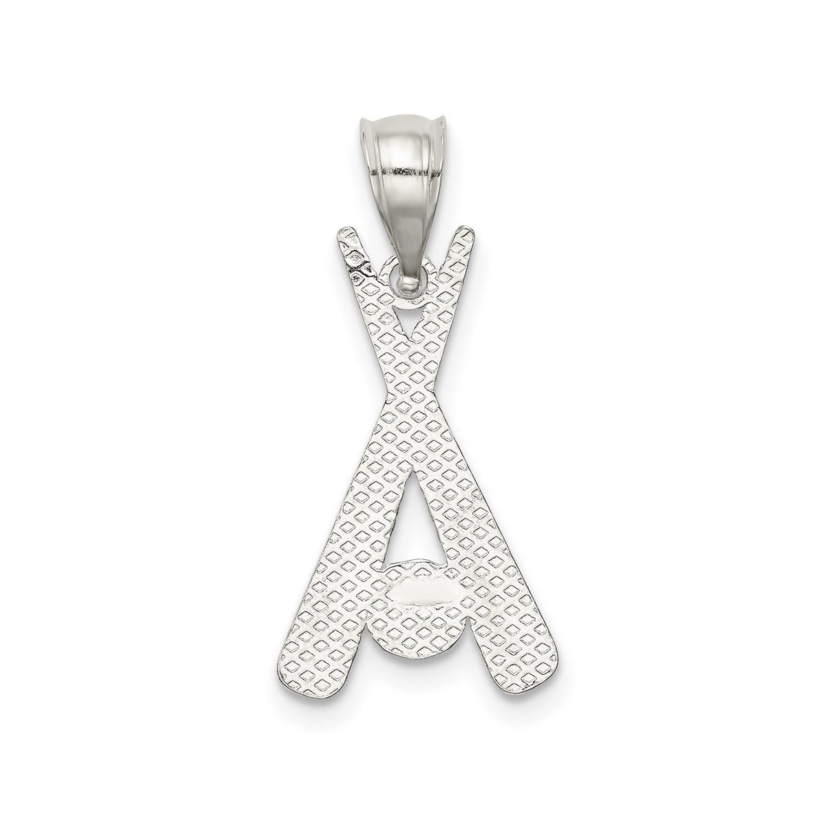 Sterling Silver Baseball Pendant with Crossed Bats and Ball Design, Athletic Charm