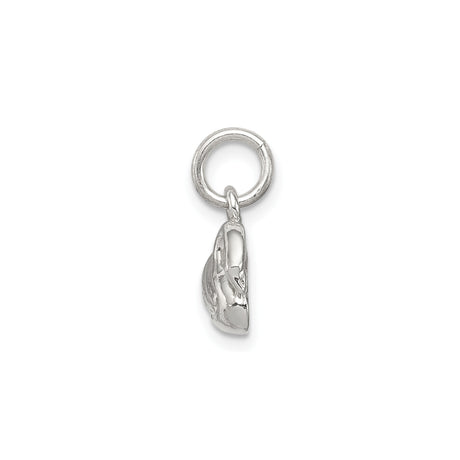 Sterling Silver Swan Pendant Charm with Detailed Wings, Nature Inspired Bird Design