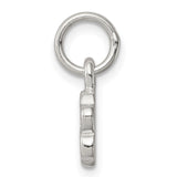Sterling Silver Paw Print Charm Pendant, Detailed Animal Paw Design, Pet Memorial Jewelry