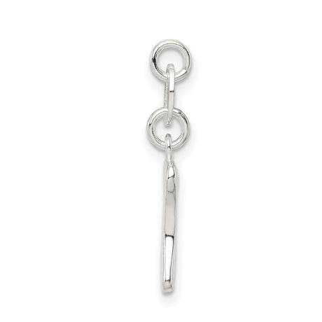 Sterling Silver Dog Bone Charm Pendant, Minimalist Pet Symbol Jewelry for Women or Unisex