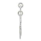 Sterling Silver Galloping Horse Pendant, Open Outline Equestrian Charm for Women
