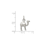 Sterling Silver Camel Charm Pendant, Detailed Animal Silhouette, Travel and Adventure Theme