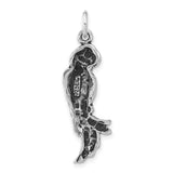 Sterling Silver Parrot Pendant, Realistic Tropical Bird Design, Nature-Inspired Jewelry