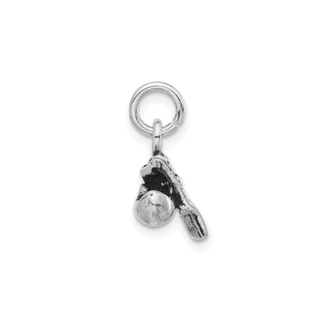Sterling Silver Canoe Pendant with Paddler in Motion, Adventure Charm for Outdoor Enthusiasts
