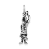 Sterling Silver Warrior Pendant with Club and Headdress, Tribal and Mythological Design