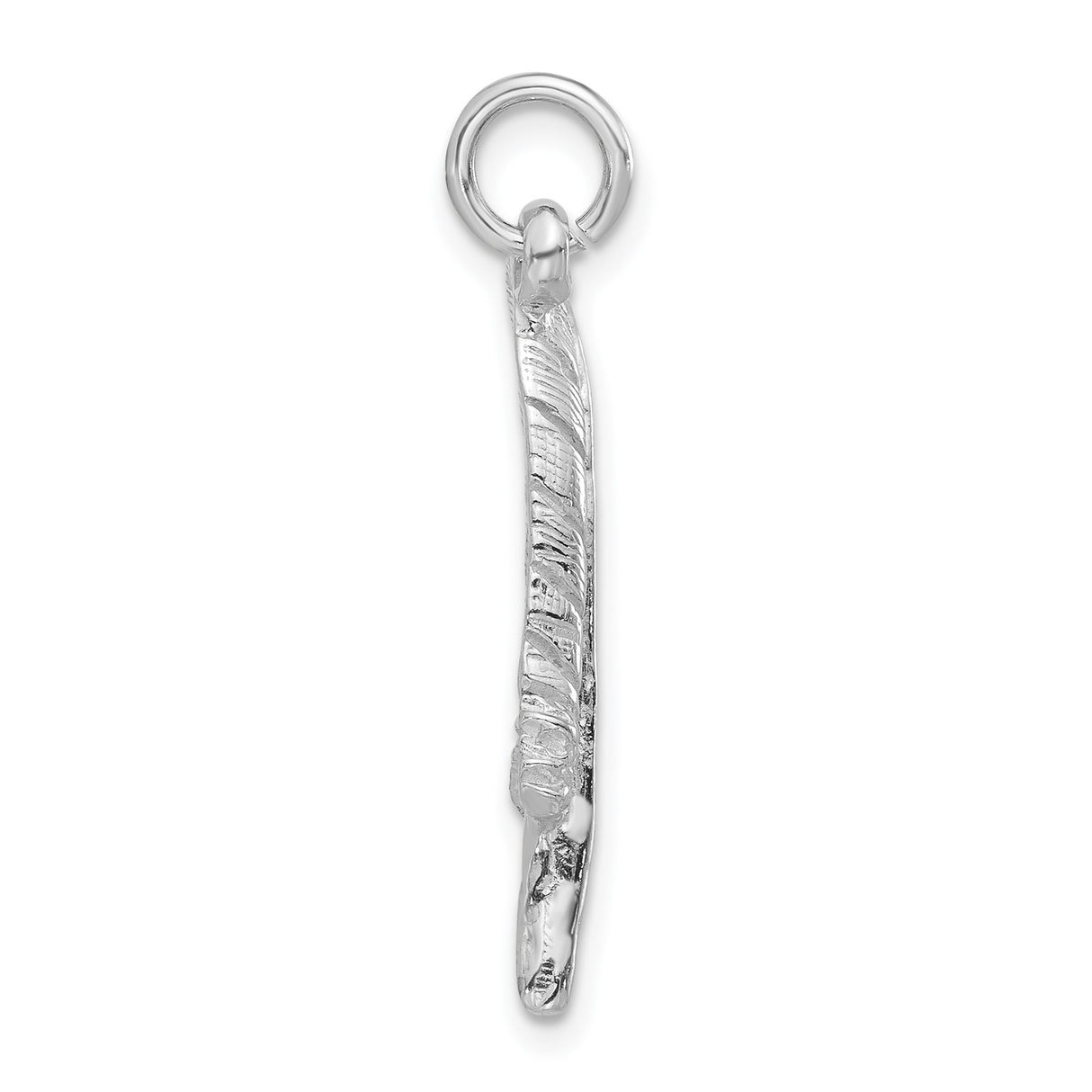 Sterling Silver Feather Pendant, Boho Nature-Inspired Charm for Women or Unisex Wear
