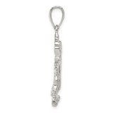 Sterling Silver Dragon Pendant, Chinese Mythology Symbol of Strength and Wisdom, Unisex Charm