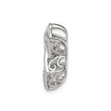 Sterling Silver Star of David Pendant with Cubic Zirconia, Jewish Spiritual Symbol
