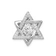 Sterling Silver Star of David Pendant with Cubic Zirconia, Jewish Spiritual Symbol