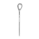 Sterling Silver Letter N Pendant with Circular Filigree Design, Script Monogram Charm for Women