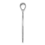 Sterling Silver Initial Pendant with Ornate Letter R in Circular Openwork Design