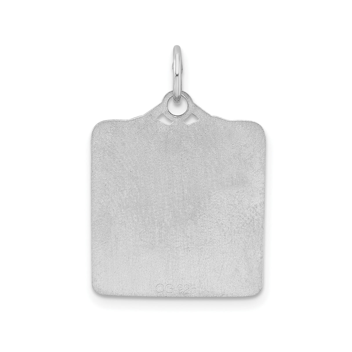 Sterling Silver Birth Certificate Pendant with Blue Enamel Accents, Custom Baby Keepsake Charm