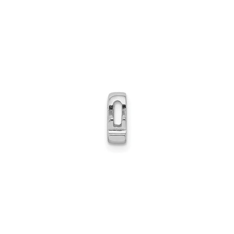 Sterling Silver Ampersand Charm, Polished Symbol Pendant, Modern Minimalist Jewelry for Women or Unisex