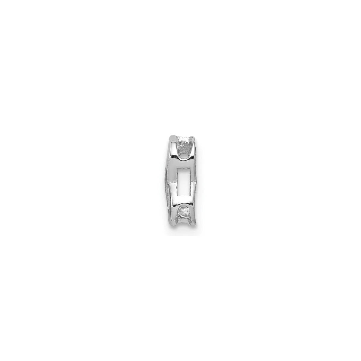 Sterling Silver Infinity Symbol Charm, Polished Minimalist Eternal Love Pendant, Unisex Jewelry